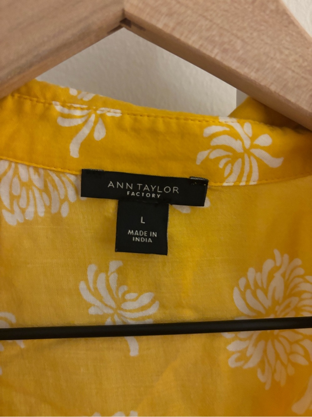 Ann Taylor Yellow Floral Button-Down Blouse - Picture 2 of 3